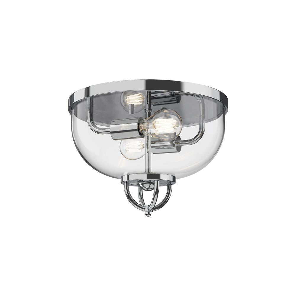 ALORA MOOD Lighting FM461102CH Flush Mount, 2 Lights, Indoor/Outdoor, Chrome