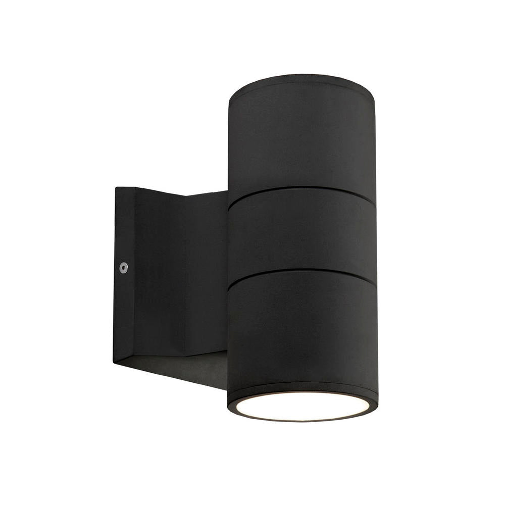 Kuzco Lund EW3207-BK Exterior Wall Sconce, UL Wet Rated, Black