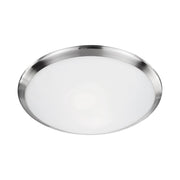 Kuzco Lighting 51562BN Flush Mount, 2 Lights, Brushed Nickel