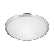 Kuzco Lighting 51562CH Malta 15-in Flush Mount Fixture, UL Damp Rated, Chrome