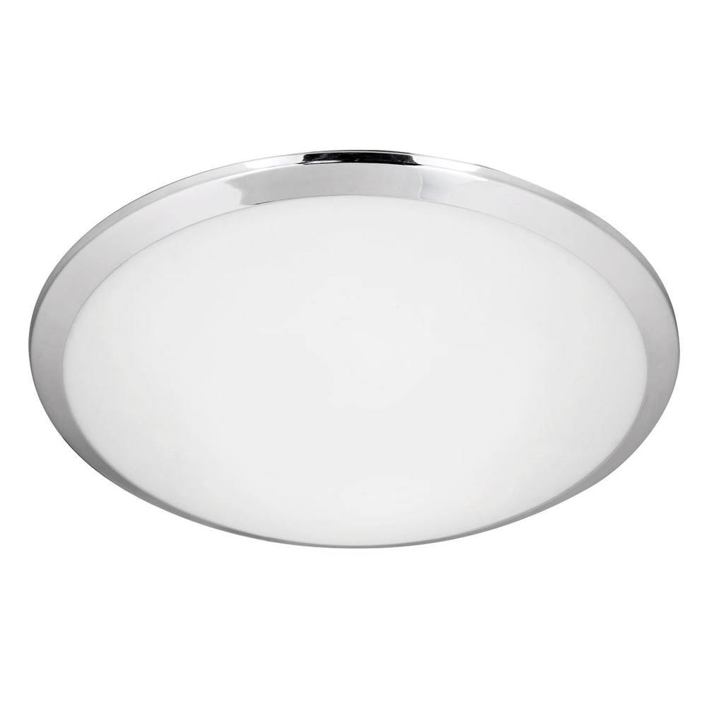 Kuzco Malta FM1515-CH LED Flush Mount, UL Damp Rated, Chrome