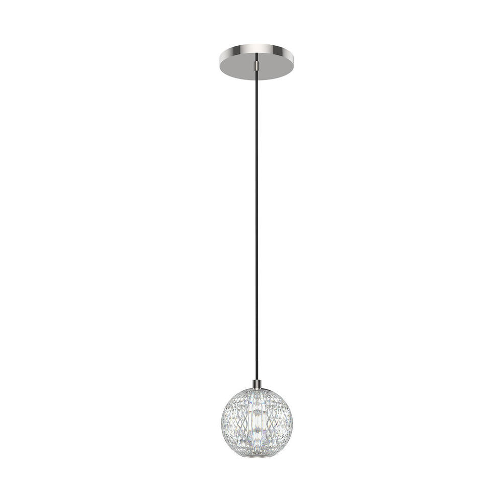 ALORA Lighting PD321201PN Pendant, 5-in, LED, Polished Nickel