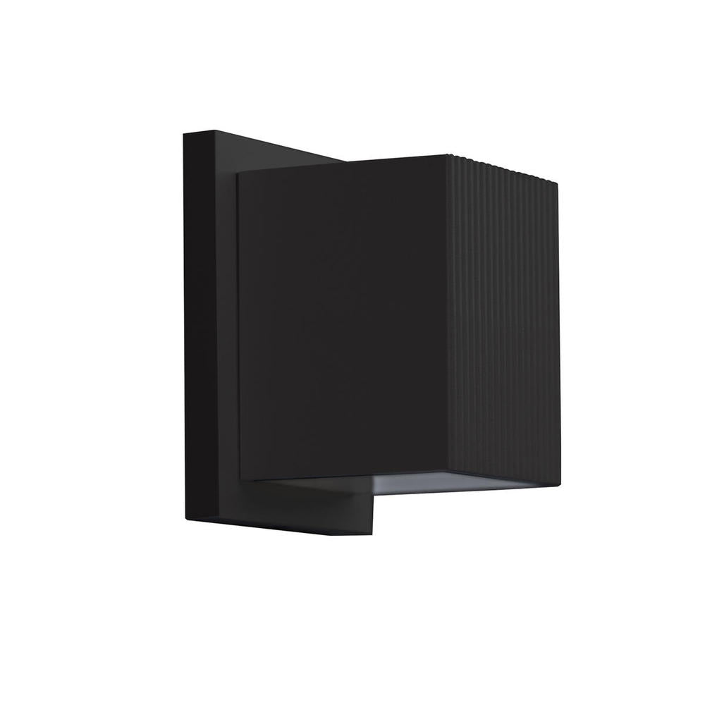 Kuzco Lighting EW4405-BK Mavis 5-in Exterior Wall Sconce, UL Damp Rated, Black
