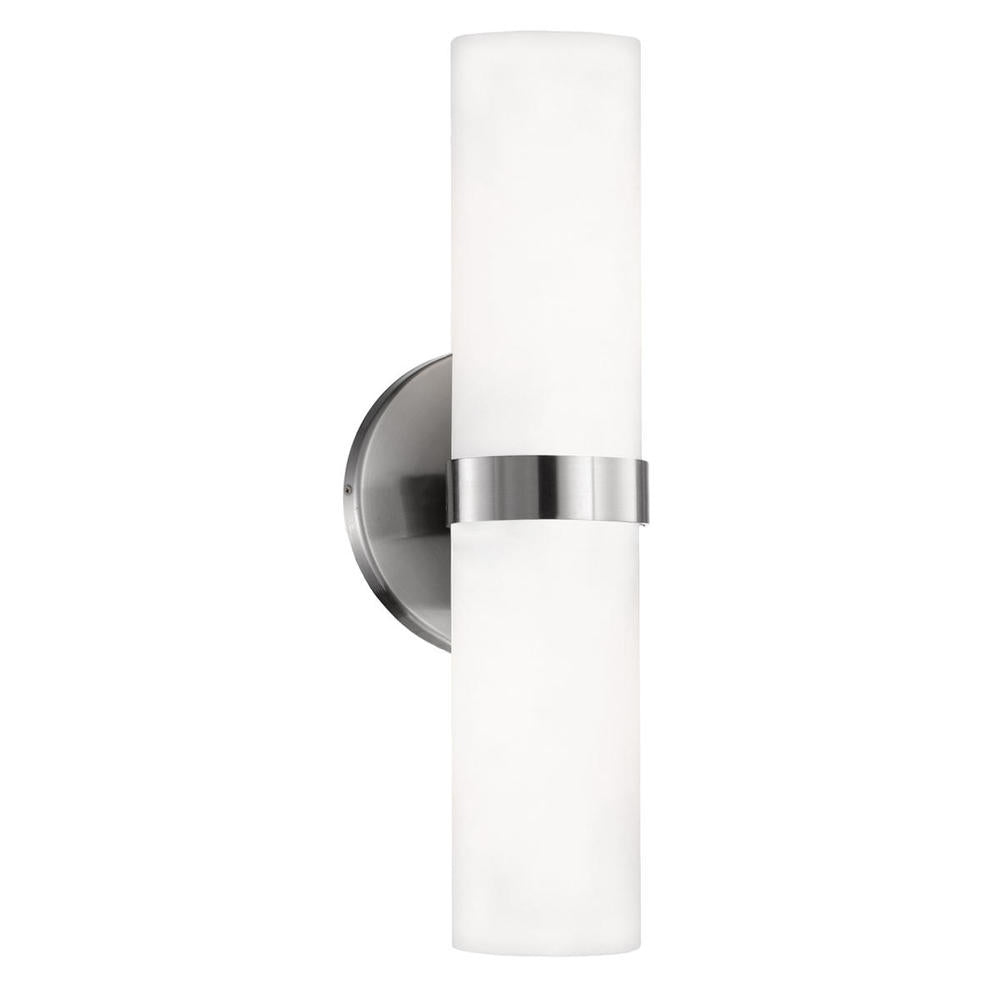 Kuzco Milano WS9815-BN Wall Sconce, LED, Brushed Nickel