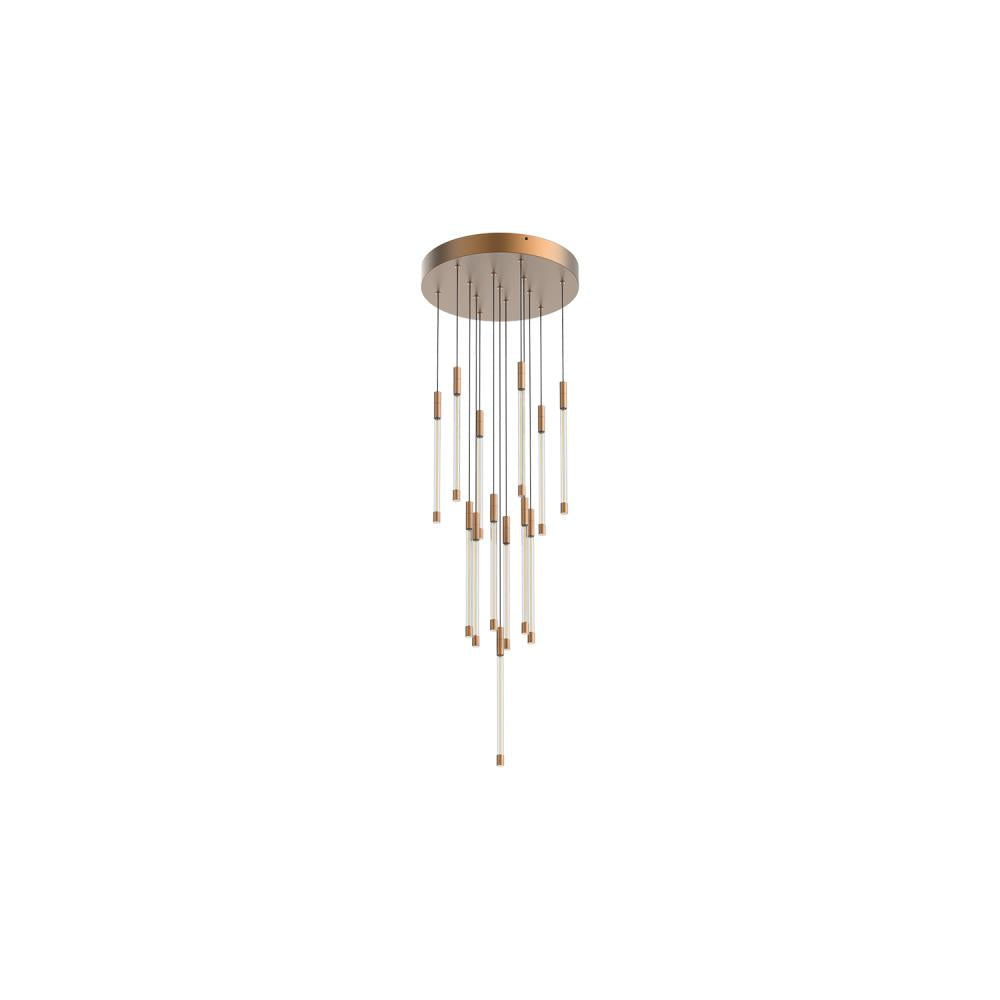Kuzco Motif MP75113-BG LED Multi Pendant Light Fixture, 53W, Brushed Gold