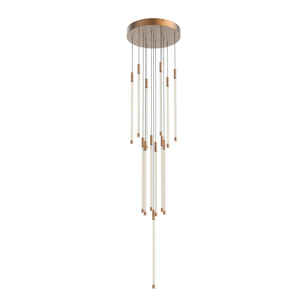 Kuzco Motif MP75121-BG Multi Pendant, 21-in, Brushed Gold