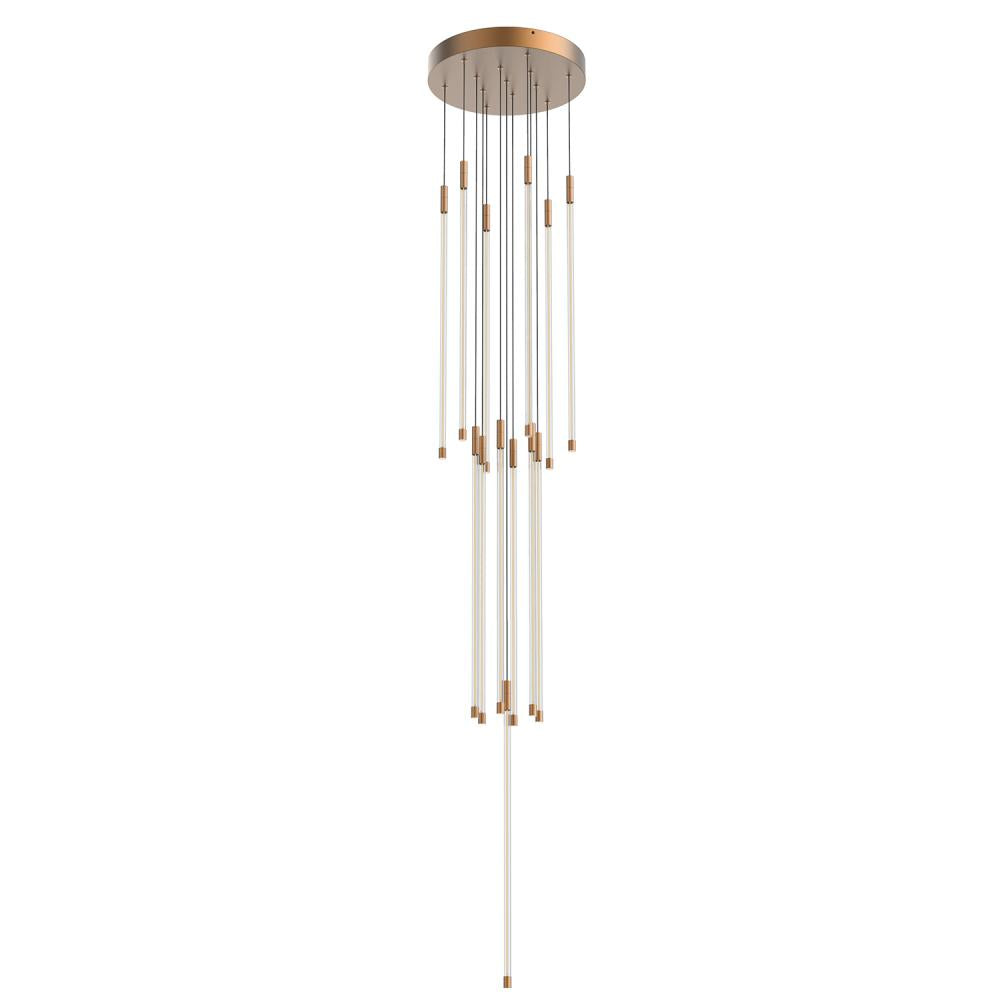 Kuzco Motif MP75127-BG Multi Pendant, LED, Brushed Gold