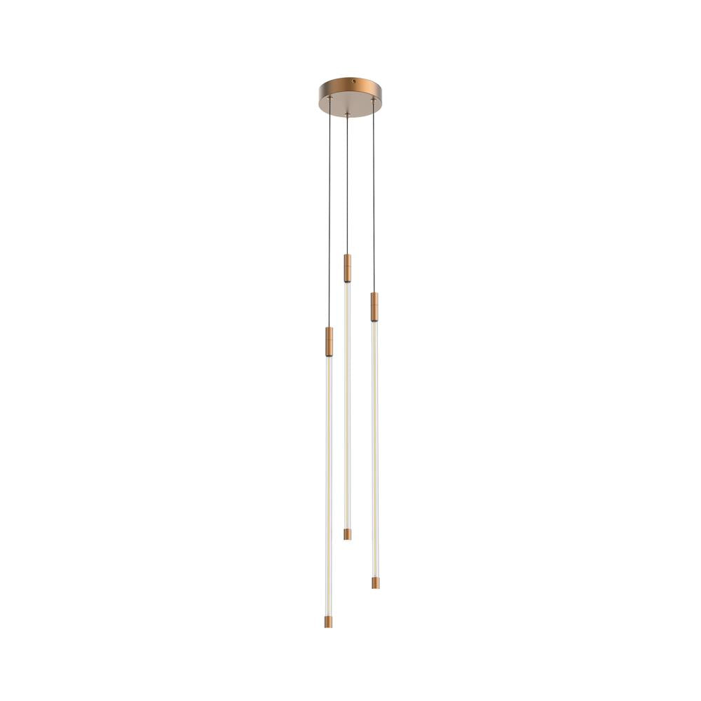 Kuzco Motif MP75227-BG Multi Pendant, 27-in, Brushed Gold