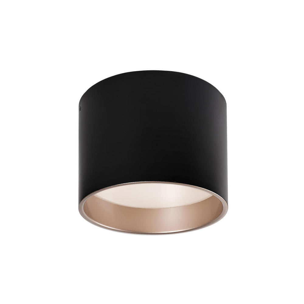 Kuzco Mousinni FM11410-BK Flush Mount Light Fixture, 10-in, Black
