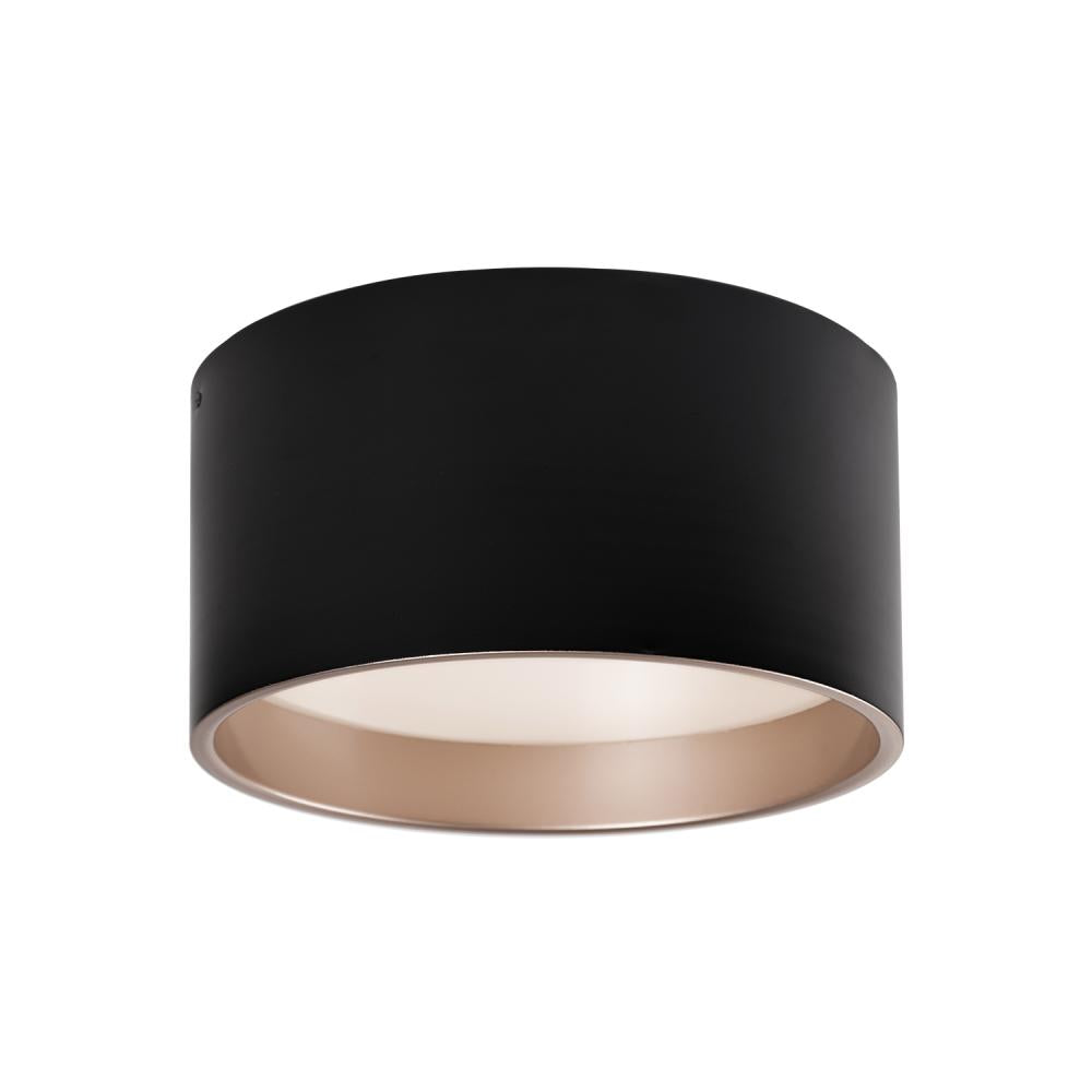 Kuzco Lighting FM11414-BK-5CCT Mousinni 14-in Black LED Flush Mount, UL Damp Rated, Black