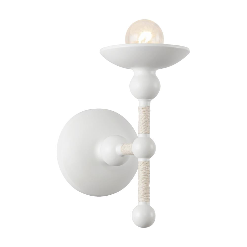 ALORA Lighting WV343104MWCN Wall/Vanity Light Fixture, 1 Light, Matte White/Cotton
