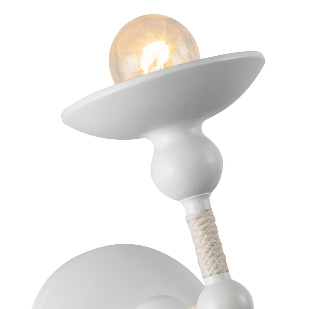 ALORA Lighting WV343104MWCN Wall/Vanity Light Fixture, 1 Light, Matte White/Cotton