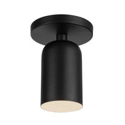 Kuzco Nola SF57704-BK Semi-Flush Mount, 1 Light, Black