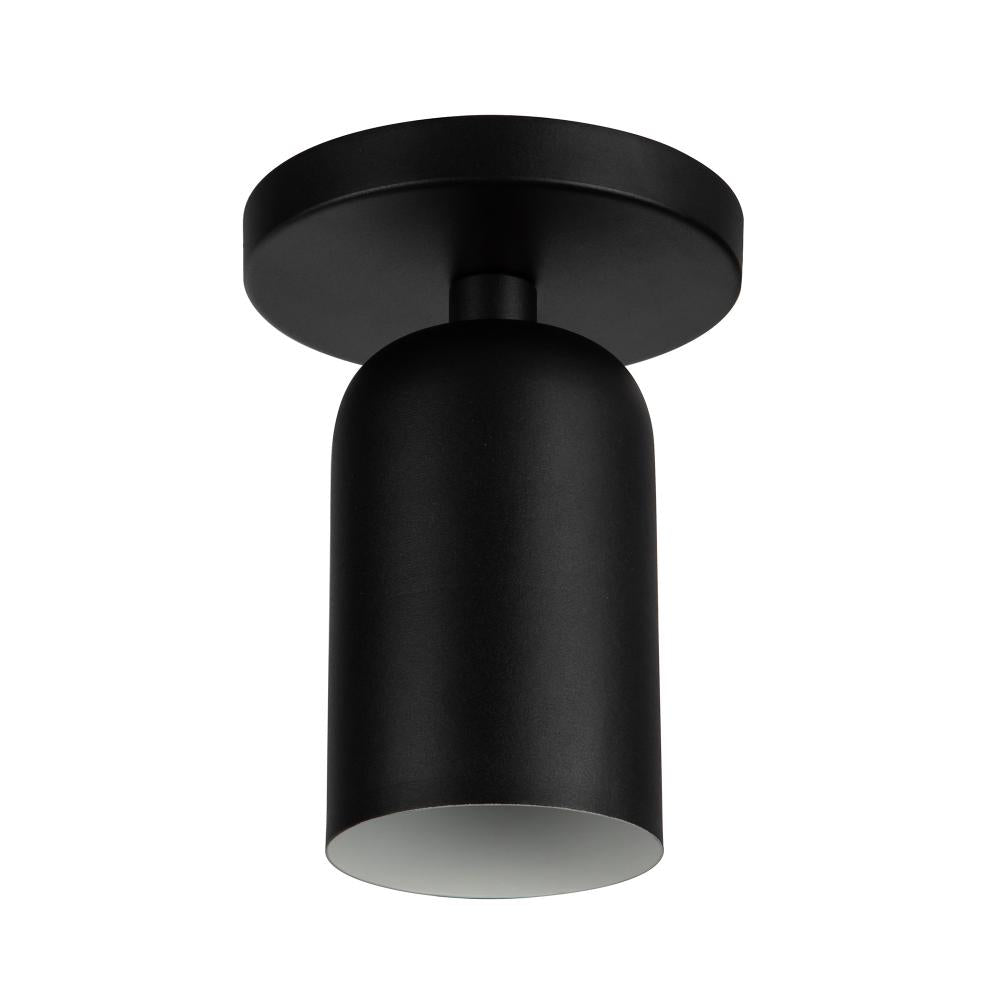 Kuzco Nola SF57704-BK Semi-Flush Mount, 1 Light, Black