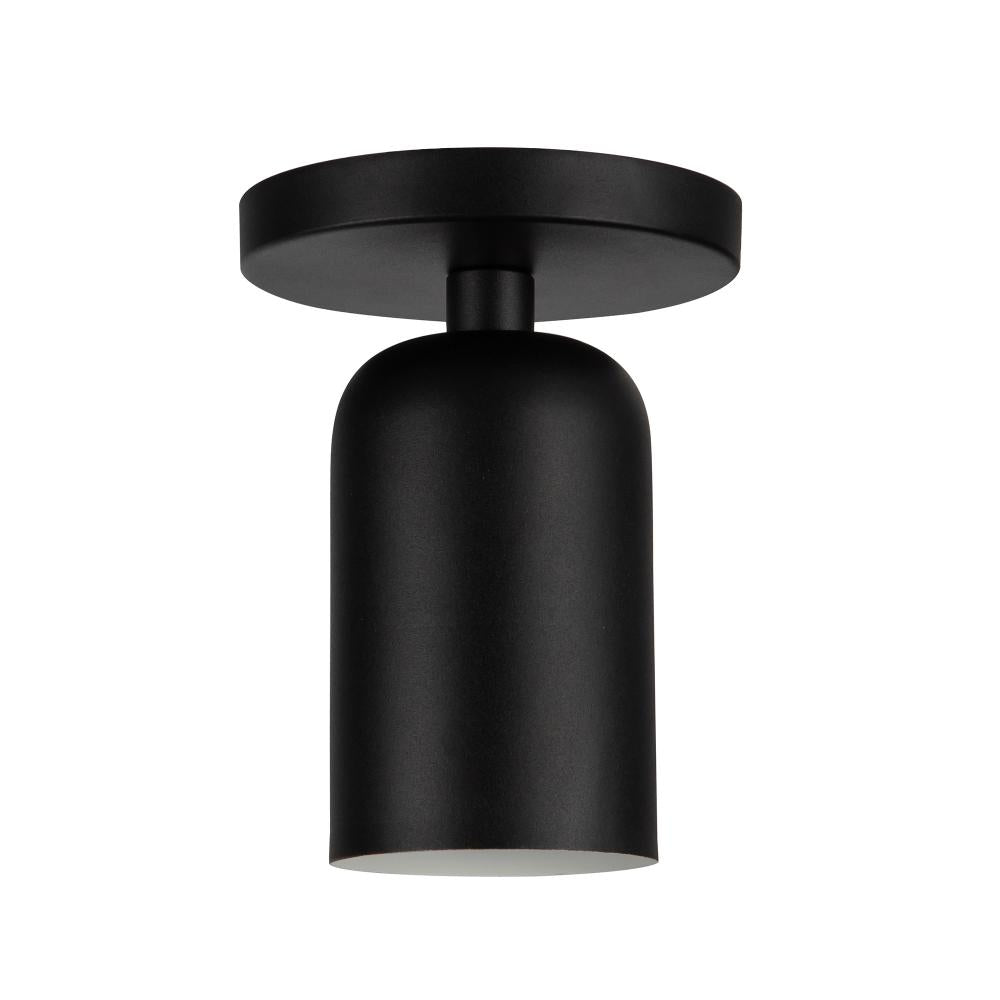 Kuzco Nola SF57704-BK Semi-Flush Mount, 1 Light, Black
