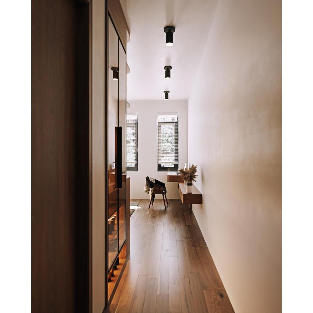 Kuzco Nola SF57704-BK Semi-Flush Mount, 1 Light, Black