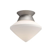 ALORA MOOD Lighting Nora FM537508BNOP Flush Mount Fixture, UL Damp Rated, Brushed Nickel/Opal Matte Glass