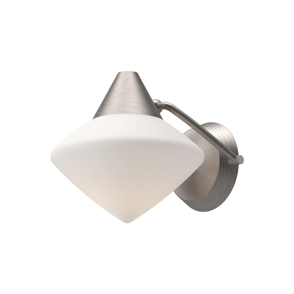 ALORA MOOD Nora WV537508BNOP Wall/Vanity Light Fixture, UL Damp Rated, Brushed Nickel