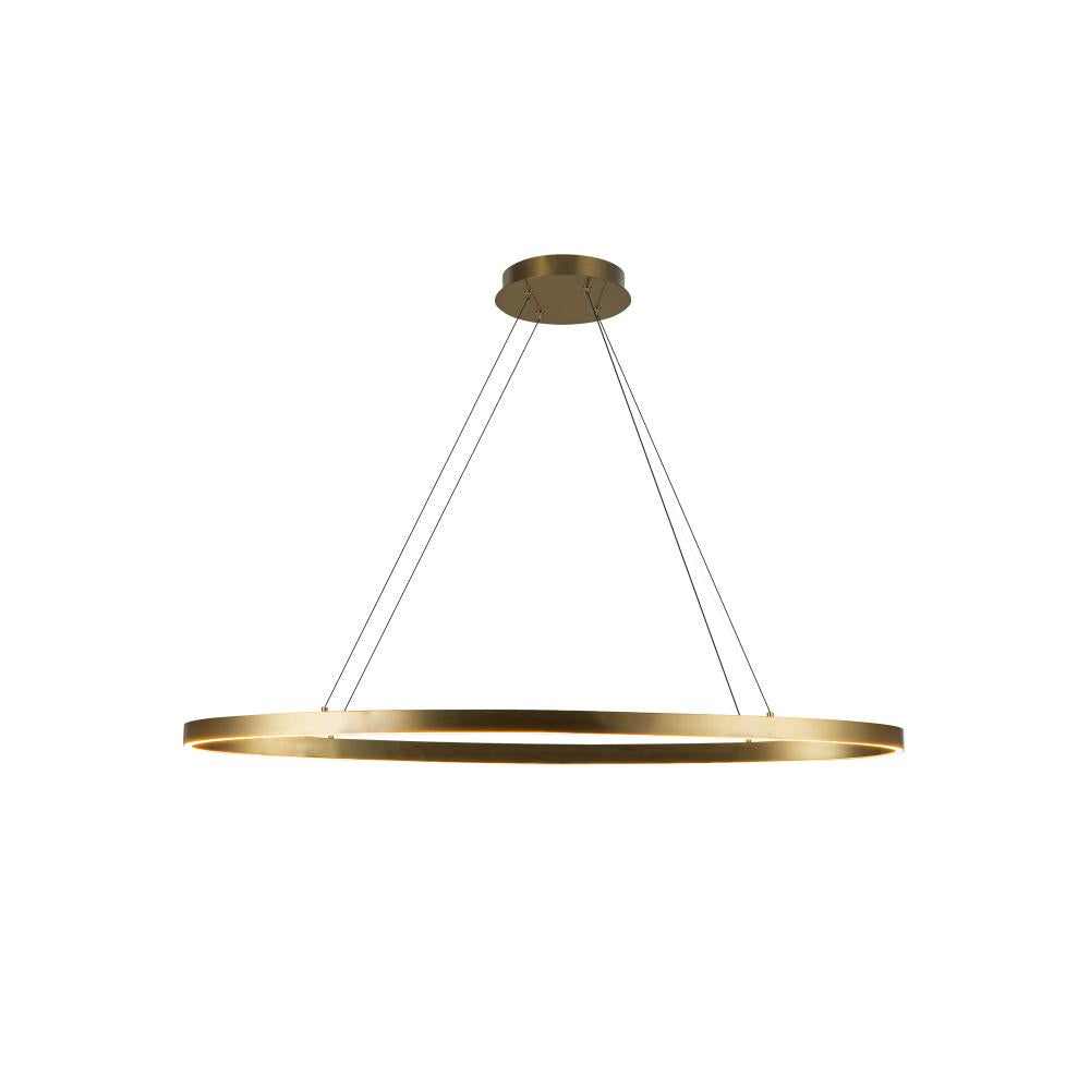 Kuzco Ovale LP79140-BG LED Linear Pendant, UL Listed, Brushed Gold