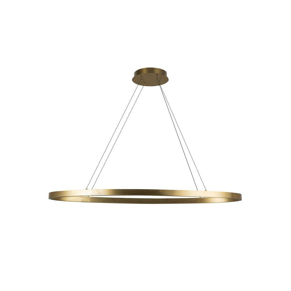 Kuzco Ovale LP79140-BG LED Linear Pendant, UL Listed, Brushed Gold