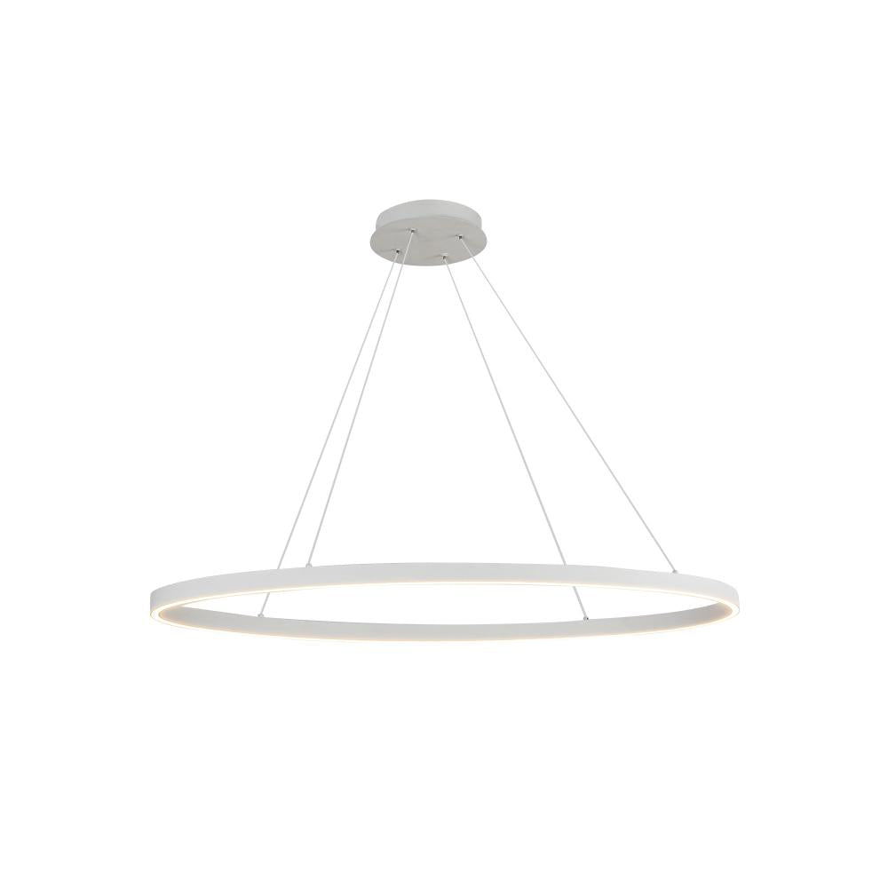 Kuzco Lighting LP79140-WH Ovale 40-in LED Linear Pendant, UL Listed, White