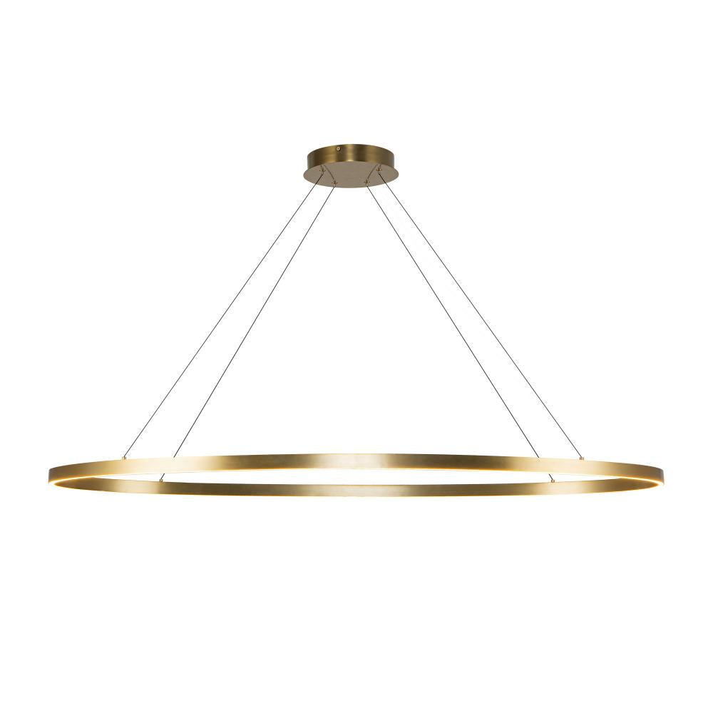 Kuzco Ovale LP79153-BG Linear Pendant, UL Damp Rated, Brushed Gold