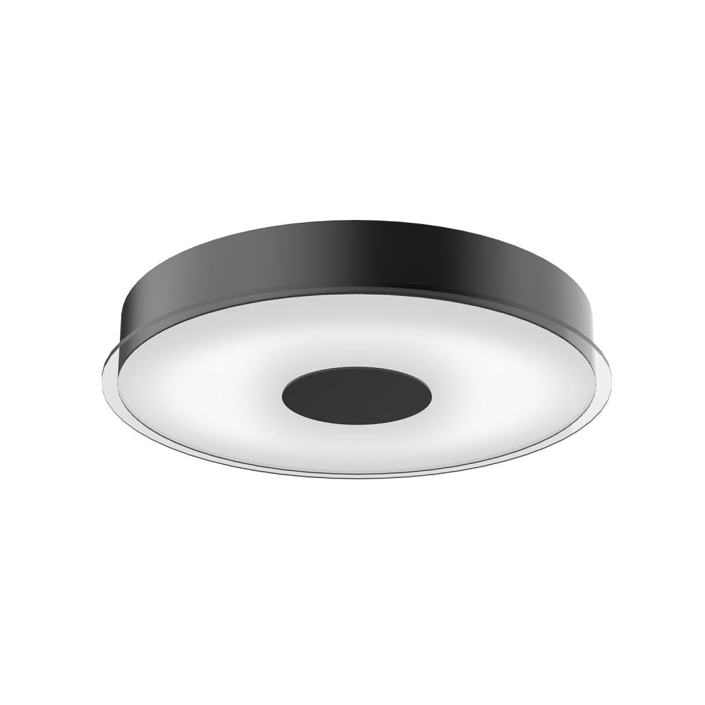 Kuzco Lighting FM7616-BK-5CCT Parker 16-in Flush Mount, UL Damp Rated, Black