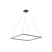 Kuzco Lighting PD88148-BK Pendant, 48-in Black LED, Matte Powder-Coated Finish