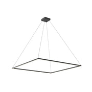Kuzco Piazza PD88160-BK Pendant Light Fixture, UL Damp Rated, Black