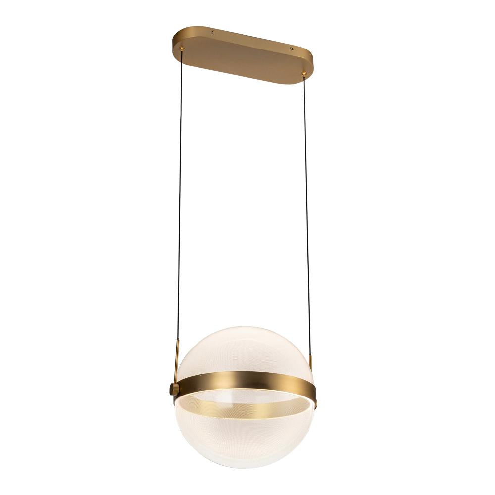 Kuzco Lighting PD75912-BG/LG-3CCT Pendant, Brushed Gold/Light Guide