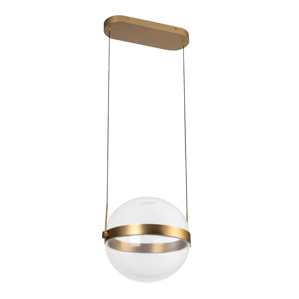 Kuzco Lighting PD75912-BG/LG-3CCT Pendant, Brushed Gold/Light Guide