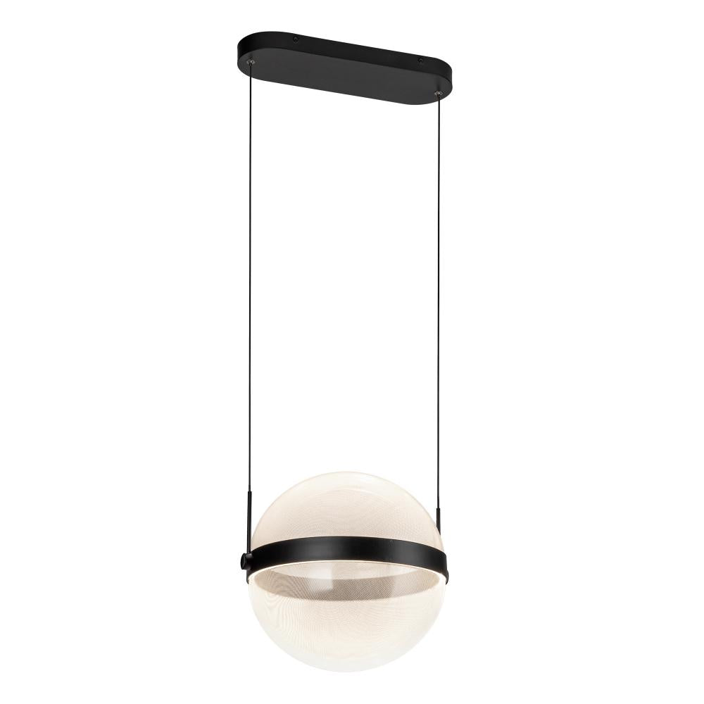 Kuzco Pisces PD75912-BK/LG-3CCT Pendant, LED, Black/Light Guide