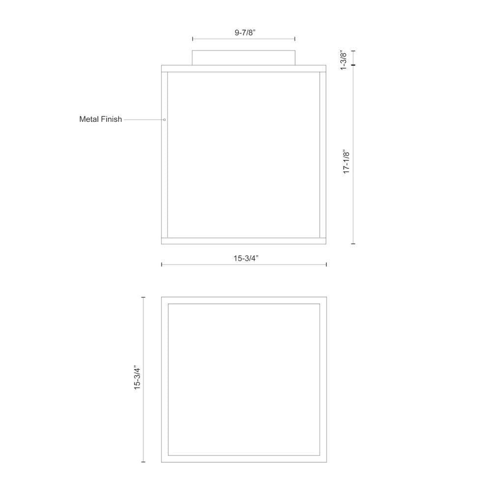 Kuzco Lighting Inc. PLAZA FM34418-BN Flush Mount Traditional - Brushed Nickel