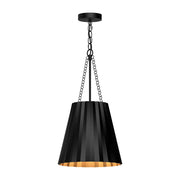 ALORA MOOD Lighting PD528012MB Pendant, 12-in, 1 Light, Matte Black