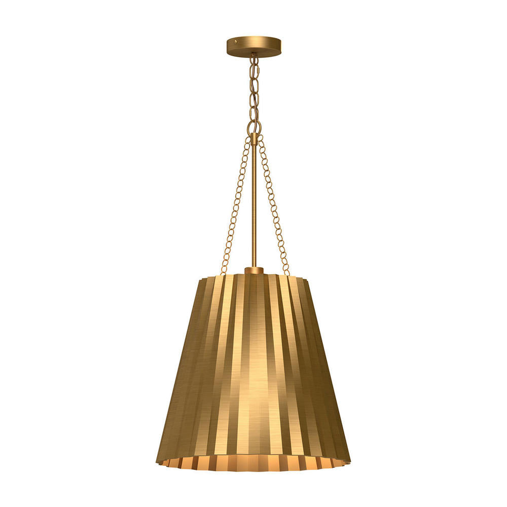ALORA MOOD Lighting PD528116AG Pendant Light Fixture, UL Damp Rated, Aged Gold