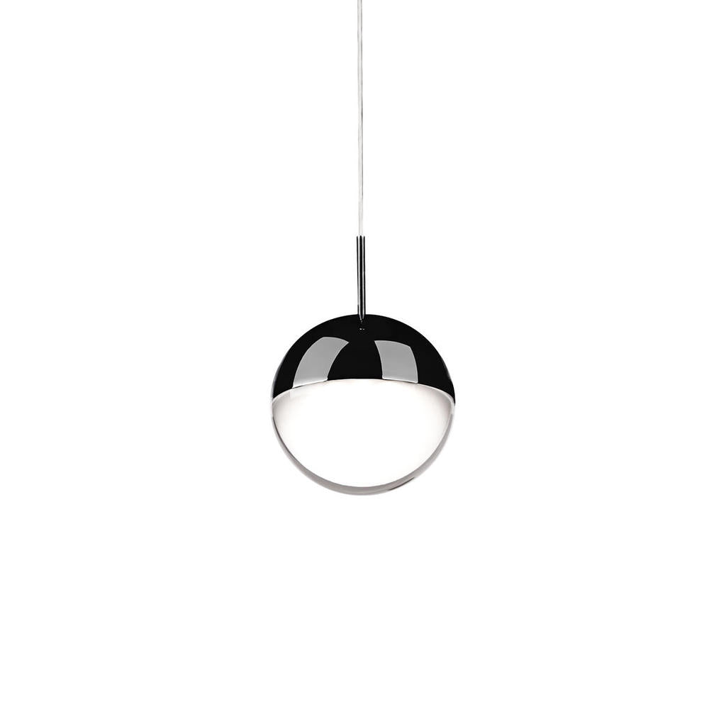 Kuzco Lighting 402801BC-LED Pendant, Timeless Spherical Geometry, Black Chrome