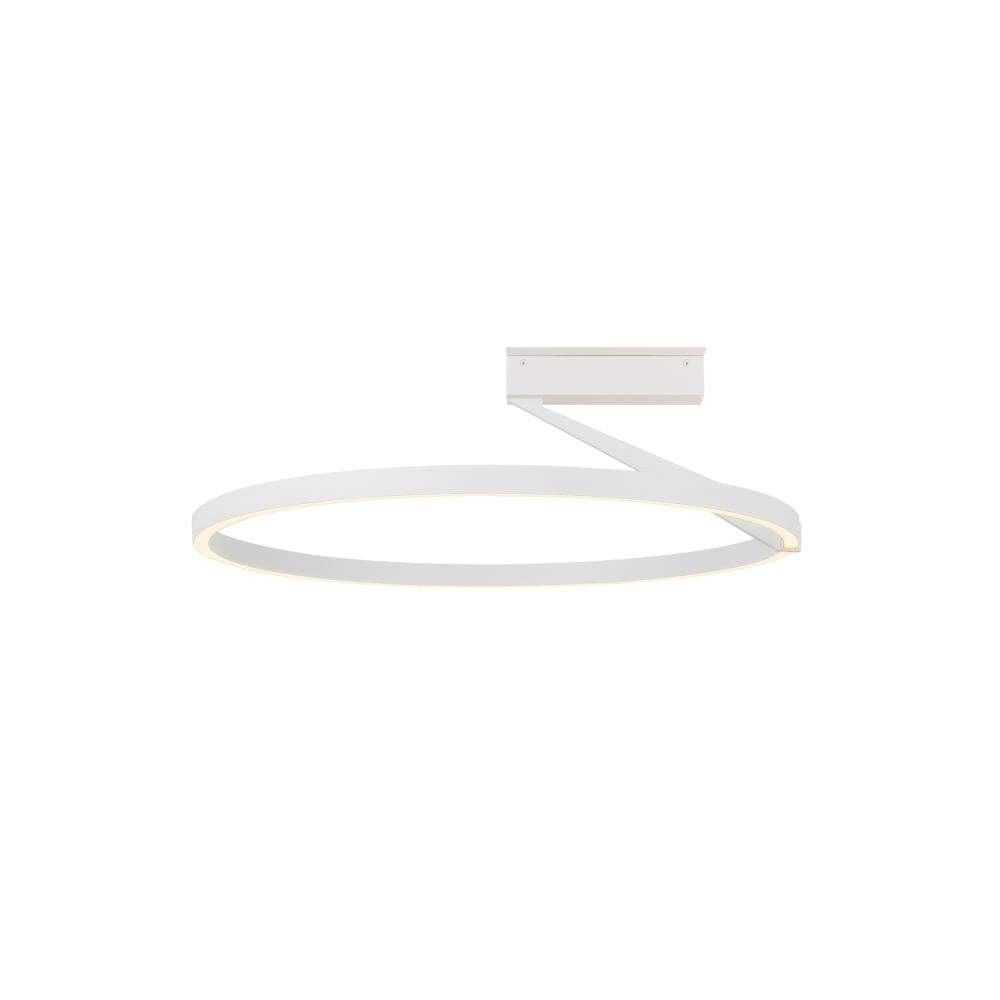 Kuzco Roda SF27724-WH-3WCCT-UNV Semi-Flush Mount, UL Listed, White