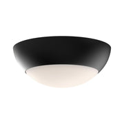 ALORA MOOD Lighting FM522211MBOP Flush Mount Fixture, UL Damp Rated, Matte Black/Opal Matte Glass