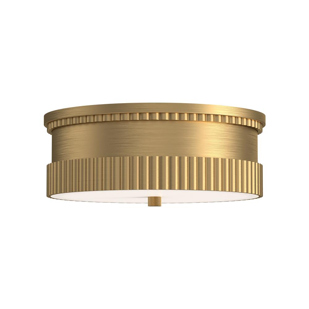 ALORA MOOD Lighting FM416114BG Flush Mount, UL Damp Rated, Brushed Gold