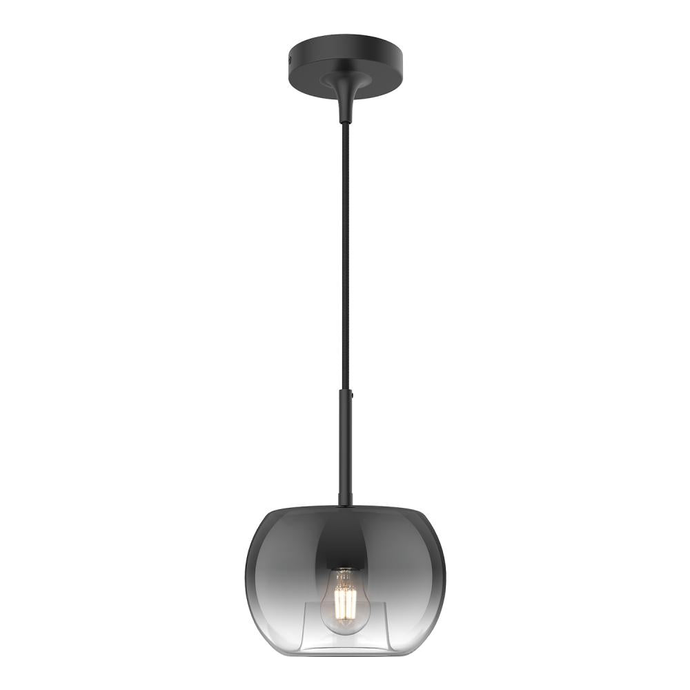 Kuzco Samar PD57508-BK/SM Pendant Light Fixture, Black/Smoked
