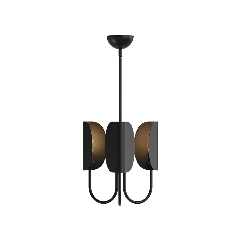 ALORA MOOD Lighting  CH450715MB Chandeliers, 3 Lights, Matte Black