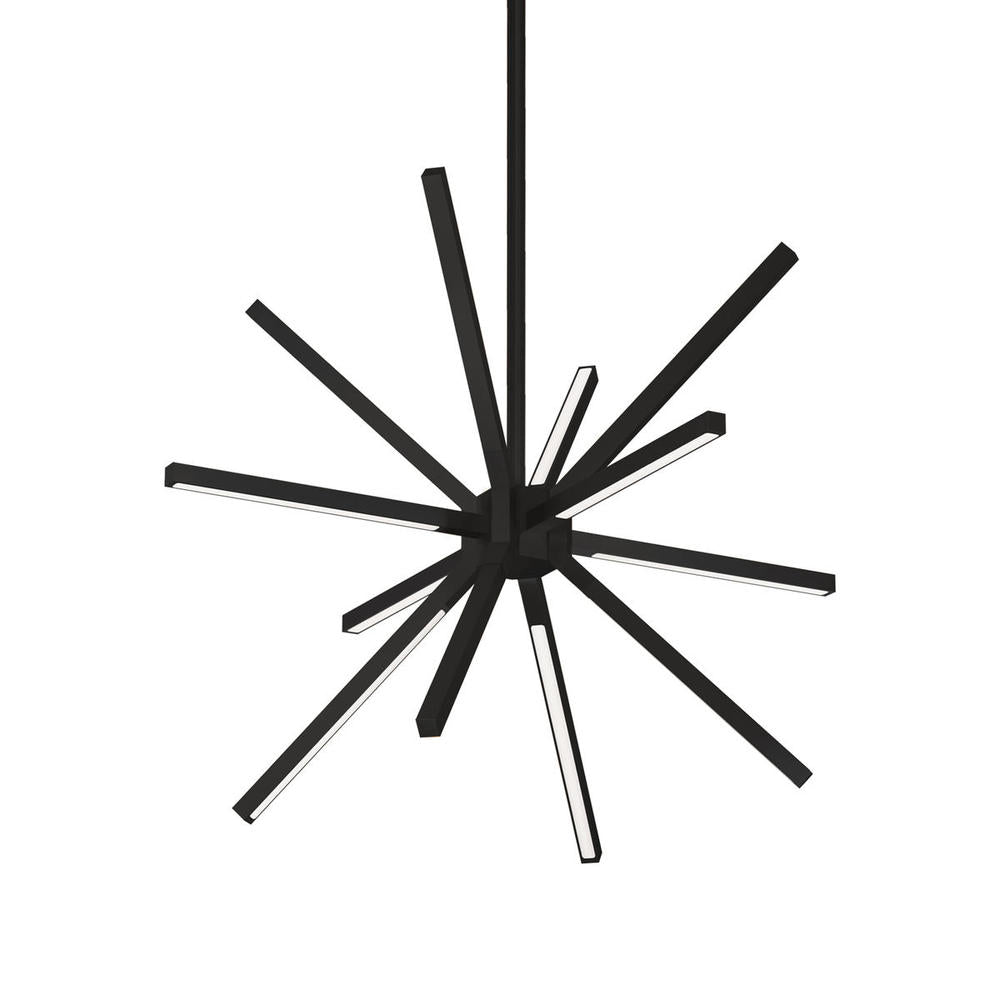 Kuzco Lighting CH14220-BK Sirius Minor 20-in LED Chandelier, UL Damp Rated, Black