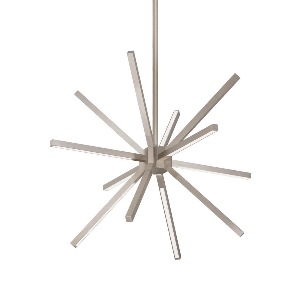 Kuzco Lighting CH14220-BN LED Chandelier, 20-in Brushed Nickel, Modern Design