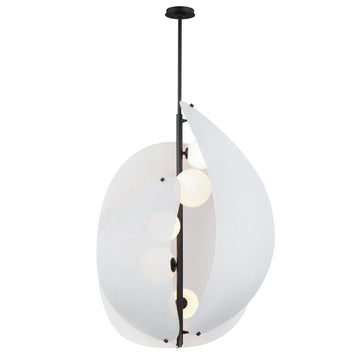 Studio M Lighting SM32303SWMW Chips 5-Light Vertical Pendant - Matte White