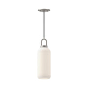 ALORA MOOD Lighting PD401505BNOP Pendant Light Fixture, UL Listed, Brushed Nickel/Opal Matte Glass