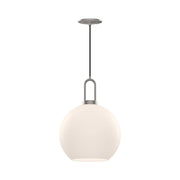 ALORA MOOD Lighting Soji PD601710BNOP Pendant, 1 Light, Brushed Nickel/Opal Matte Glass