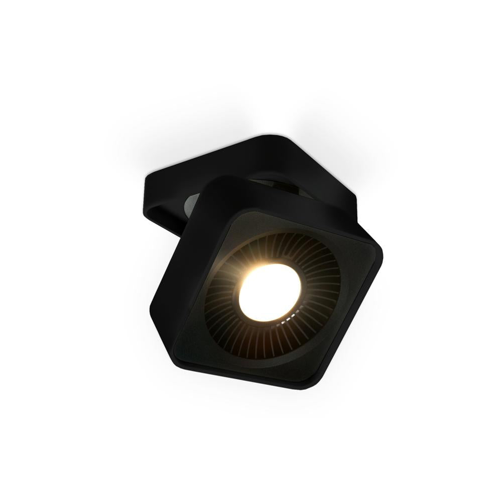Kuzco FM9304-BK-UNV Solo 5-in Black LED Flush Mount, UL Damp Rated, Black