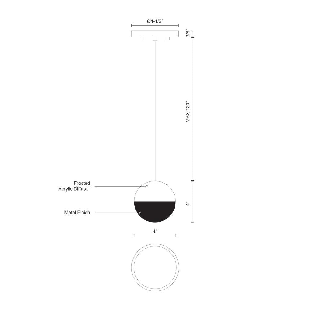 Kuzco Lighting Inc. SUPERNOVA PD10502-WH Pendant Transitional - White