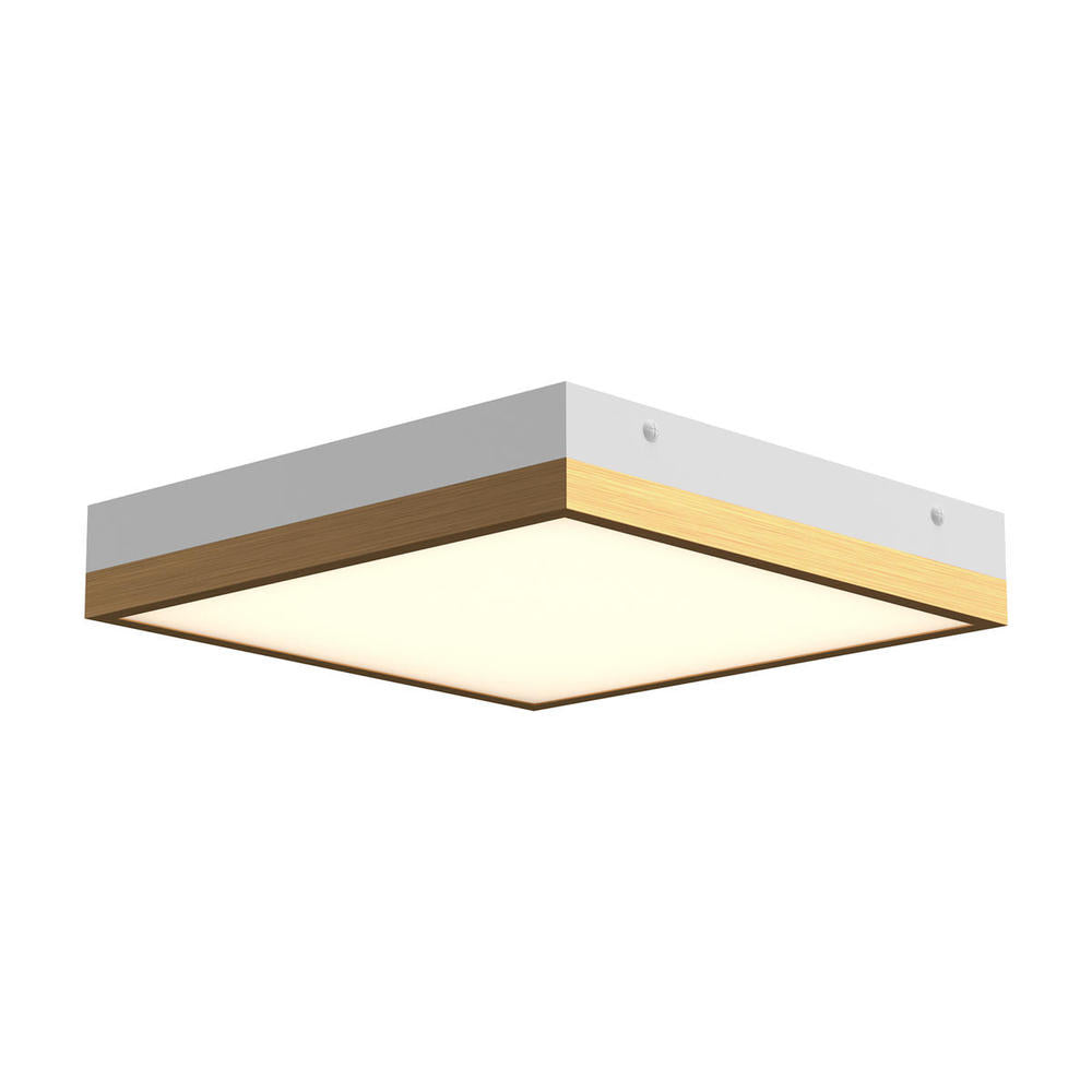 ALORA MOOD Lighting FM553211AGWH Flush Mount, UL Damp Rated, Aged Gold/White