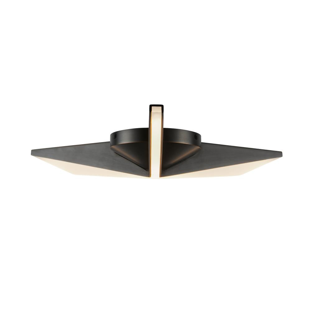 Kuzco Tachi FM64218-UB Flush Mount Fixture, UL Damp Rated, Urban Bronze